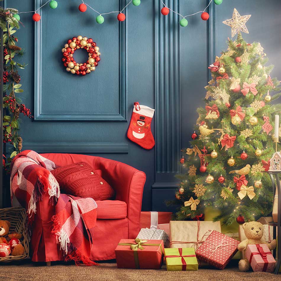 Decoración para navidad estilo tradicional