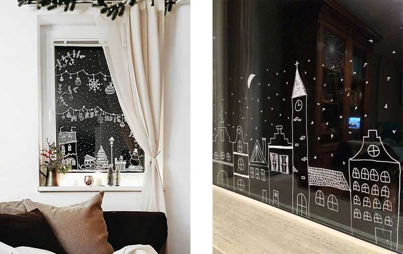 estilo-decorativo-ventanas-vinilos Ventanas decoradas con vinilos impresos con motivos navideños
