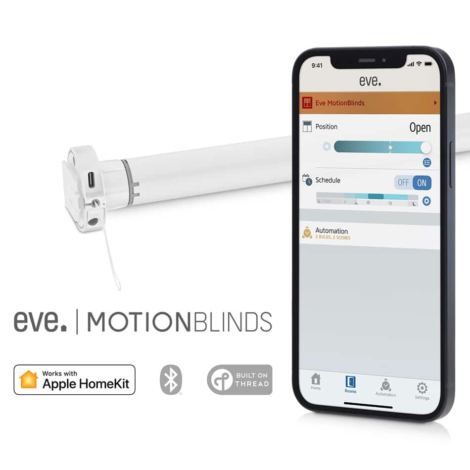 Motores para persianas Motion EVE compatibles con iPhone y HomeKit…