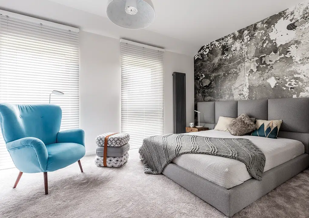 Persianas classic 50 en color blanco en una habitación iluminada mdoderna